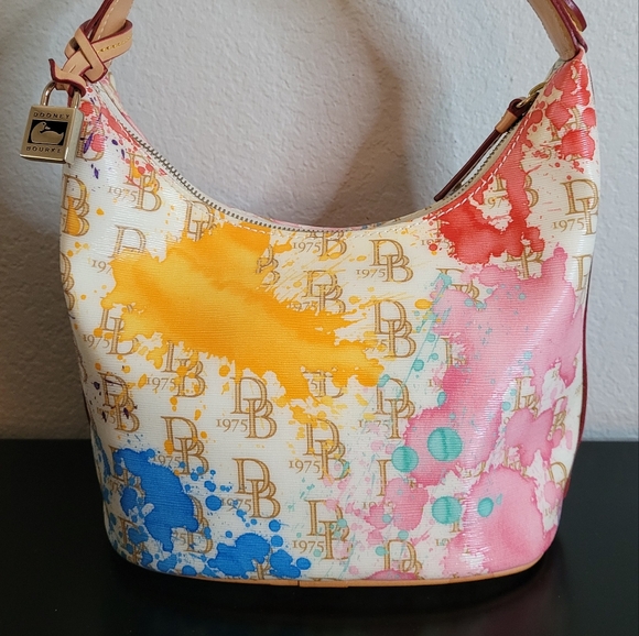 Dooney & Bourke, Paint Splash, Splatter Hobo Bag. - Picture 4 of 15